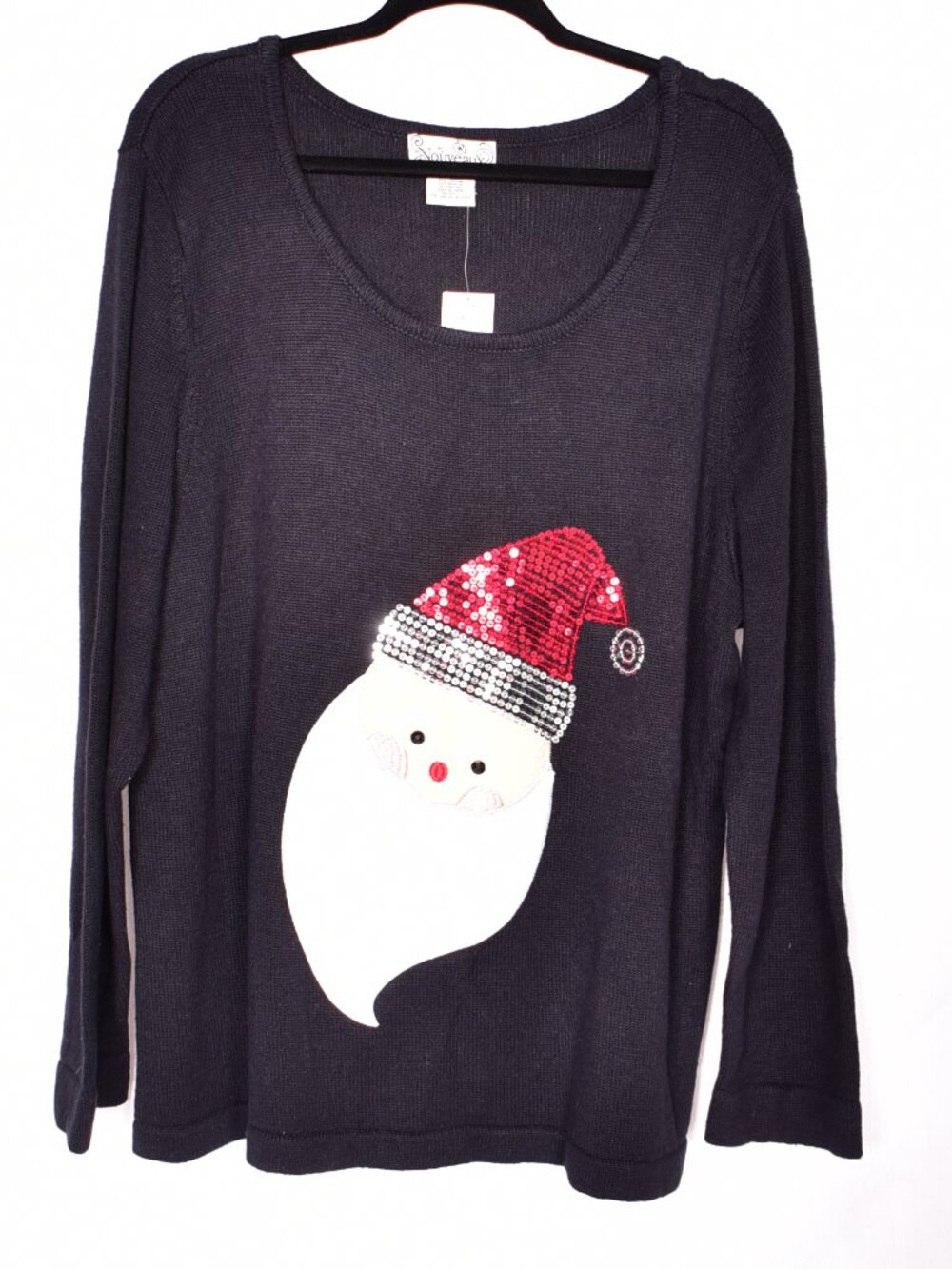 Nouveaux Women's Christmas Holiday Santa Clause Sweater Size 2X